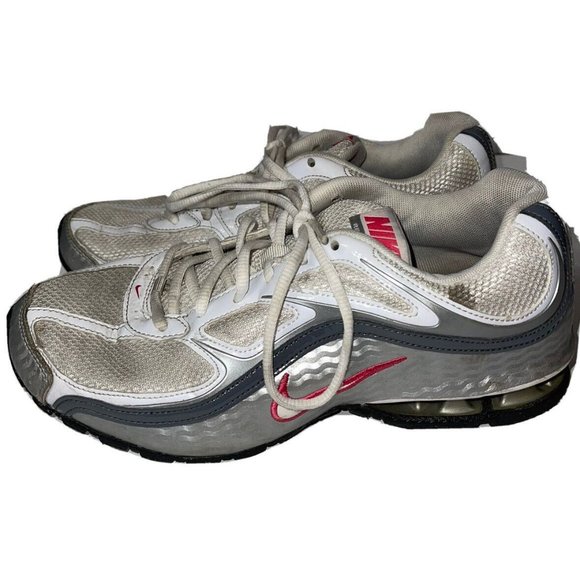 Nike Womens Reax Run 5 407987-116 White Gray Running Shoes Sneakers Size 9 FLAW - Picture 4 of 11